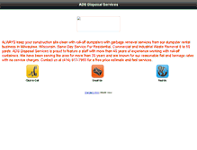 Tablet Screenshot of adsdisposalservices.com